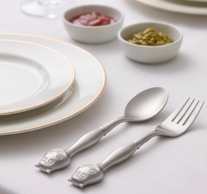 Unique Owl Face Handle Design Cutlery Sets For <b>Kids</b> Dining <b>Parties</b> Home Kitchen And Fun Gift Tableware Use - Product Image 3