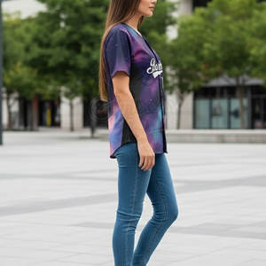Camiseta Clásica de Béisbol para Mujer, Transpirable, de Alto Rendimiento, con Estilo Atlético, para Entrenamiento Deportivo y Uso Diario - Product Image 3