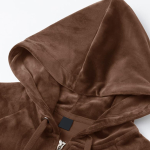 Fashionable Comfortable Women Outdoor Women <b>Velvet</b> <b>Hoodies</b> Custom Color Women <b>Velvet</b> <b>Hoodies</b> In Low MOQ - Product Image 5