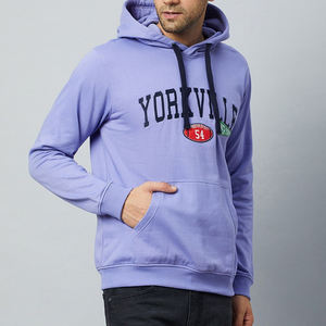 เสื้อฮู้ดดี้ผู้ชายคุณภาพสูง พิมพ์ลายพัฟฟ์ ปี 2026 ทรงโอเวอร์ไซส์ ผ้าคอตตอนผสม พิมพ์โลโก้ด้วยโฟม - Product Image 4