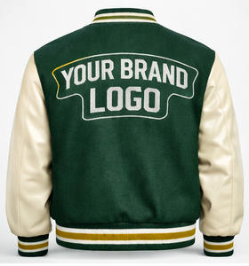 Chaqueta Universitaria Personalizada con Logotipo OEM al por Mayor, Chaqueta Letterman con Parche de Chenilla Bordado Personalizado, Chaqueta de Béisbol para Hombre - Product Image 6