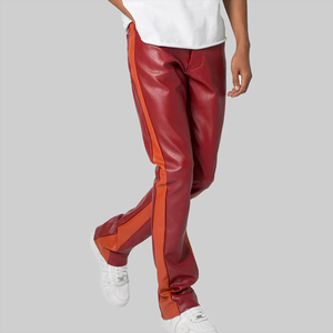Pantalon en cuir véritable pour homme, qualité supérieure, respirant, couleur rouge, meilleur prix. - Product Image 3