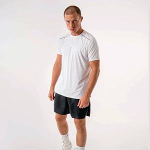 Camiseta Casual de Verano para Hombre, de Alta Calidad, Manga Corta, Color Blanco Lavado, 100% Algodón Orgánico, 320 GSM, Estilo Urbano - Product Image 3