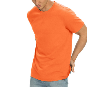 Men's Hip Hop Regular Fit O-Neck Short Sleeve Solid Color Breathable Knitted Fabric <b>100</b>% Cotton/<b>100</b>% <b>Polyester</b> Summer T-<b>Shirt</b> - Product Image 1