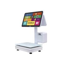 Système de caisse enregistreuse ZHONGJI TS10 avec écran tactile 15,6 pouces, imprimante thermique de reçus, Wi-Fi 6 Full HD, compatible ANYPAY
