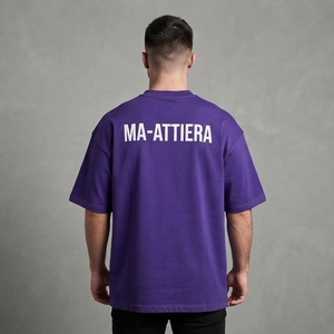 Men's T Shirt <b>Purple</b> Graphic Print Crew Neck Short Sleeve Oversized Fit Casual Streetwear <b>Tshirt</b> Clothes T Shirt - Product Image 2