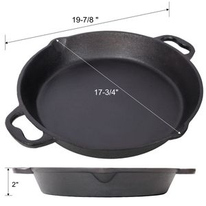 Dual Handle <b>Cast</b> Iron Dutch Oven for Kitchen Cooking - Product Image 6