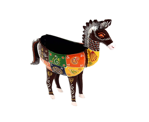 Maceta Decorativa de Hierro Forjado con Forma de Caballo, Diseño Moderno de la Mejor Calidad, Hecha a Mano, para Decoración del Hogar y Mesa, para Suculentas y Flores - Product Image 3