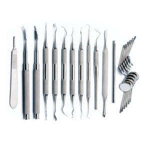 Kit de Instrumentos Dentales de Alta Precisión Reutilizables: Raspadores, Exploradores, Elevadores y Espejos Orales para Dentistas, Base para Cirugía - Product Image 1