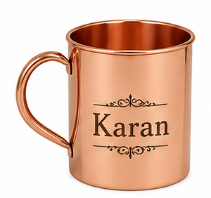 Taza de Cobre Lisa Personalizada con Grabado de Nombre, Taza de Cobre Puro para Beber, Taza Moscow Mule, Taza de Cobre de Regalo Premium - Product Image 5