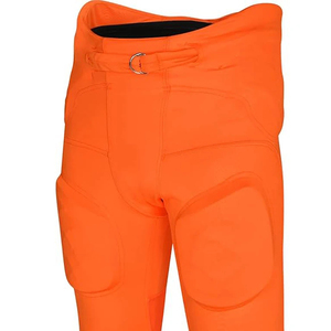 Men Youth American Football <b>Practice</b> Pants with Integrated <b>Pads</b> White Black Breathable Football Pants - Product Image 1