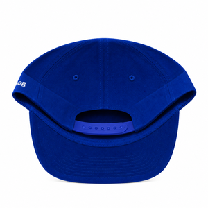 Casquette snapback bleue à 6 panneaux avec broderie de logo en feuille d'or, chapeau décontracté unisexe - Product Image 6