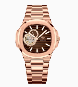 Reloj Deportivo Mecánico de Acero Inoxidable Resistente al Agua 5BAR con Movimiento Automático SEIKO de 42.5mm para Hombre, Analógico, Alexander Ferros 6012R/08 - Product Image 1