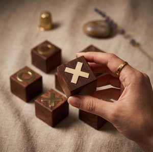 Jeu de Tic Tac Toe en bois durable, stratégique, éducatif, cadeau familial pour enfants et adultes, activités de fête - Product Image 2