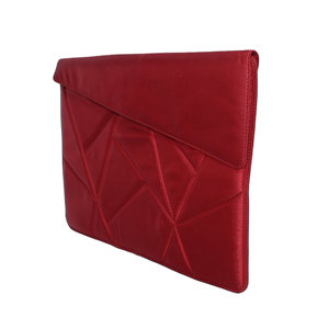 Housse d'ordinateur portable en satin de luxe pour ordinateur portable et notebook |   Étui pour ordinateur portable matelassé géométrique |   Housse d'ordinateur portable OEM personnalisée - Product Image 4