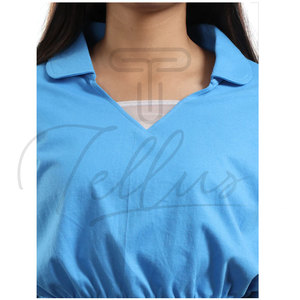 Nuevo Estilo Moderno, Top Corto Informal Transpirable de Verano para Mujer, Color Sólido Personalizado - Product Image 2