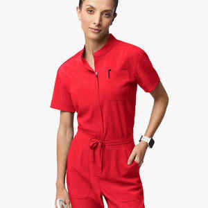 Conjuntos de Uniformes Médicos de Punto de Secado Rápido para Hombres y Mujeres, de Spandex/Poliéster, para Doctores y Enfermeras, Blusas y Pantalones con Detección de Agujas - Product Image 3