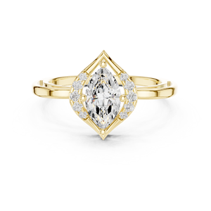 Classy Trinkets jewels Anillo solitario de oro de 14 quilates con diamante certificado - Product Image 3