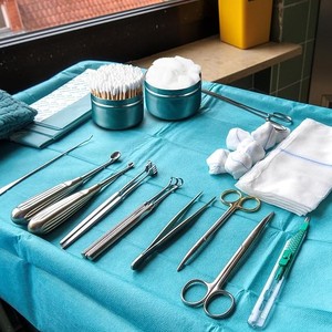 Kit chirurgical en acier inoxydable, porte-gaze, matériel médical manuel pour hôpital et clinique, premiers secours, boules de coton absorbantes stériles - Product Image 4