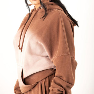 Sweat à capuche surdimensionné délavé à l'acide pour femme, personnalisé, style vintage, poids lourd 450 g/m², anti-rétrécissement, streetwear décontracté - Product Image 4