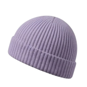Gorro de Punto Acanalado de Mezcla de Lana Merino, Unisex, Suave, Antipicazón, Cálido para Invierno, Estilo Pescador Docker, con Parches de Cuero Personalizados, Venta al por Mayor - Product Image 2