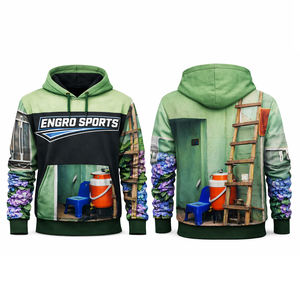 Fabricante OEM ODM Ropa de Anime Personalizada Sudadera con Capucha Oversize de Poliéster Impresión Digital Personalizada Unisex Nuevo Diseño - Product Image 1