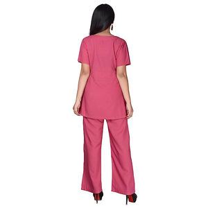 Tenues médicales personnalisées : Blouse d'infirmière à manches courtes, pantalon de jogging, ensemble de tenues de spa extensibles et ajustées pour infirmières - Product Image 6