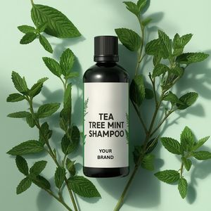 Champú Esencial de Árbol de Té y Menta para el Cuidado Diario del Cabello, Tratamiento del Cuero Cabelludo, Uso en Salón, Suministro al por Mayor, Alta Calidad, Directo de Fábrica - Product Image 1