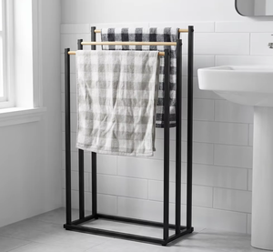 Toallero de Baño Independiente de Bambú y Acero Inoxidable OEM/ODM Vietnam para Uso Doméstico y Hotelero - Product Image 1