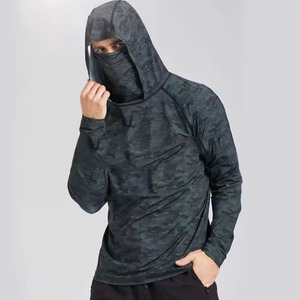 Camiseta Deportiva de Manga Larga con Capucha y Camuflaje para Hombre, Transpirable, para Todas las Temporadas - Product Image 2