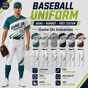 Matériel respirant au toucher doux, nouvelle arrivée, sur mesure, créez votre propre uniforme de baseball tendance et flexible, vêtements de sport - Product Image 5