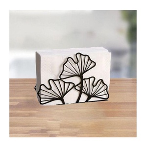 Porte-serviettes en métal argenté, doré, noir ou en bois pour table de restaurant - Product Image 3