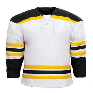 Maillot de hockey sur glace en polyester personnalisé - Chemise rétro brodée pour homme - Product Image 2