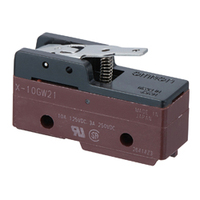 Interrupteur de fin de course DPDT série X10 (X-10GW22-B) 10A, protection IP44, bornes à vis, usage industriel