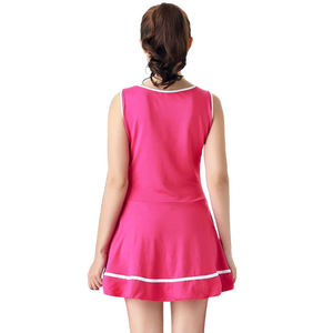 <b>Pink</b> Cheerleading Dress With White Trim And "CHEER" Print For Adults Girls OEM LOGO Dance Team Wear Wholesale Supplier 2026 - Product Image 3