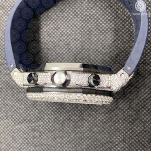 Reloj de Lujo Charm Jewells con Caja de Acero Inoxidable, Bisel Cuadrado con Diamantes, Movimiento Mecánico, Esfera de 40 mm, Cronógrafo Analógico - Product Image 3