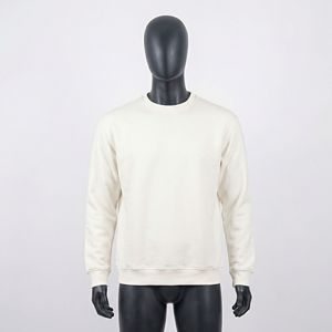 เสื้อสเวตเชิ้ตแขนยาวคอกลมสีพื้นสำหรับผู้ชาย ผ้าฟลีซ รับทำโลโก้ตามสั่ง รับผลิตแบบ OEM ODM ขายส่งเสื้อผ้า - Product Image 1
