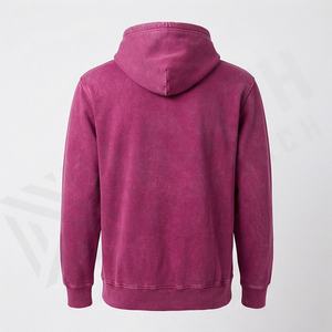 Sudadera con Capucha de Otoño con Lavado Ácido Personalizado para Hombre, Estilo Oversize, Streetwear, Vintage, Hombros Caídos, 300 GSM, Algodón Ecológico Suave - Product Image 2