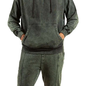 Chándal para Hombre con Cierre de Cremallera, Lavado Ácido, Impresión Personalizada, Calidad Premium, Resistente a las Arrugas - Product Image 3