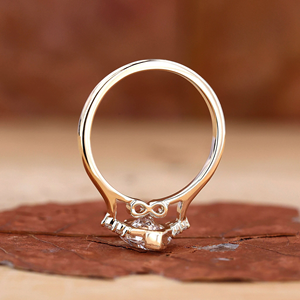 Bague de fiançailles en moissanite taille marquise, bague vintage en diamant, bague de mariée en or blanc, bague de promesse minimaliste - Product Image 4