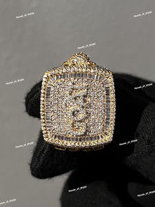 925 Sterling Silver Sterling VVS Moissanite & Baguette Diamond Hip Hop Statement <b>Ring</b> Luxury Custom Jewelry <b>Men</b> - Product Image 2