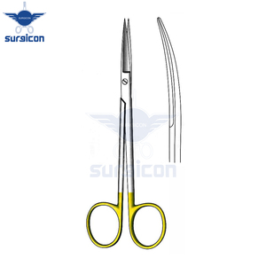 กรรไกรผ่าตัด Joseph ขนาด 15 ซม. (6 นิ้ว) โค้ง ทำจากทังสเตนคาร์ไบด์เคลือบทอง TC  กรรไกรผ่าตัดสแตนเลสสตีลความแม่นยำสูง - Product Image 2
