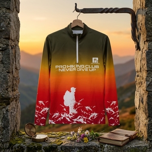 Custom Outdoor Hiking Shirt Long Sleeve Quick Dry Sportswear OEM ODM Lightweight Sportswear Wholesale - Product Image 3