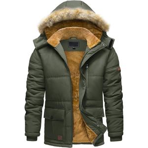 Manteau d'hiver épais en duvet pour hommes, chaud rembourré avec capuche, parkas de qualité supérieure, vente en gros en usine, doudoune - Product Image 4