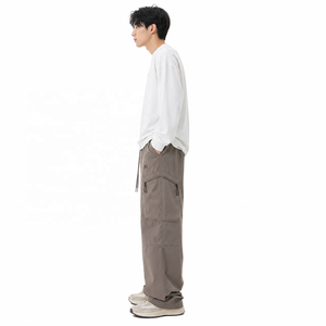 Pantalones Cargo de Nylon para Hombre con Cordón, Pierna Ancha, Bolsillos Múltiples Personalizados, Estilo Casual Urbano para Exteriores, Venta al por Mayor, Proveedor a Granel, EE. UU. - Product Image 3