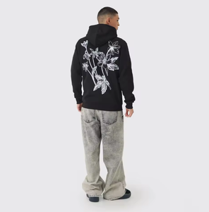 Sweat à capuche d'hiver personnalisé pour homme en gros - Pull molletonné 100 % coton avec impression numérique pour la gym et les loisirs - Product Image 4