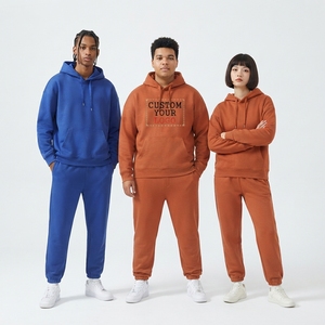 Sweat-shirts à capuche personnalisés 100% coton, automne, réglables en température, lavables en machine, tissu éponge, unisexe, épais, thermiques - Product Image 2