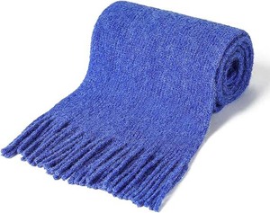 ผ้าพันคอถักนิตติ้งน้ำหนักเบาสำหรับทุกเพศ - ผ้าพันคอฤดูหนาวนุ่มและอบอุ่น - ผ้าพันคอถักลายริบพร้อมโลโก้สั่งทำพิเศษ - Product Image 3