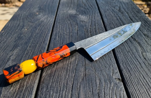2026 Premium Quality Handmade High Carbon Steel Chef <b>Knife</b> Custom Handmade Resin Handle Extra <b>Sharp</b> <b>Kitchen</b> <b>Knife</b> - Product Image 3