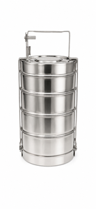 Dheer International Boîte à lunch en acier inoxydable de qualité alimentaire 202 Bombay Tiffin 14x4 avec un look haut de gamme Vente en gros - Product Image 1